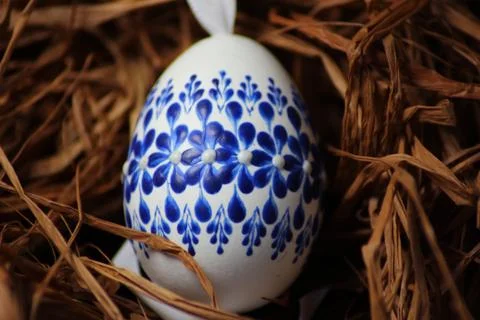 Painted Easter egg Stock Photos