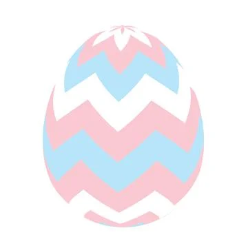Painted easter egg simple icon. Illustration Stock Illustration