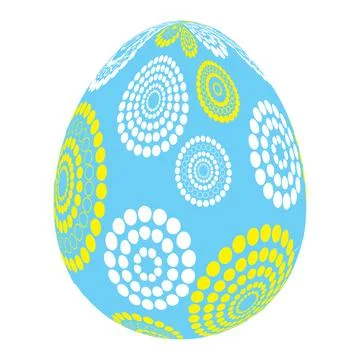 Painted easter egg simple icon. Illustration 库存插图