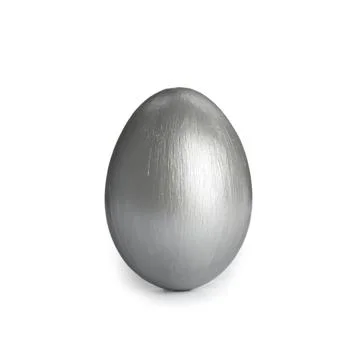 Painted Easter egg on white background. Stylish design Stock Photos