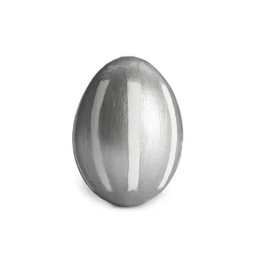 Painted Easter egg on white background. Stylish design Stock Photos