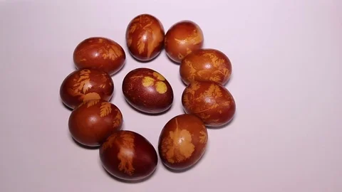 Painted Easter Eggs 4 Stock Footage 74558576