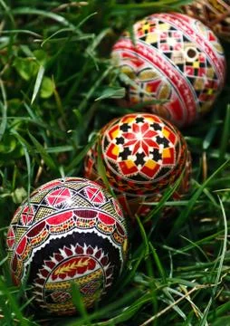 Painted easter eggs 5 Stock Photos