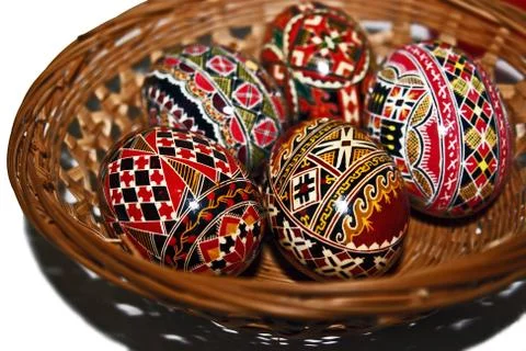 Painted Easter eggs 6 Stock Photos
