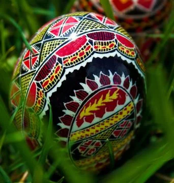 Painted Easter eggs 7 Stock Photos