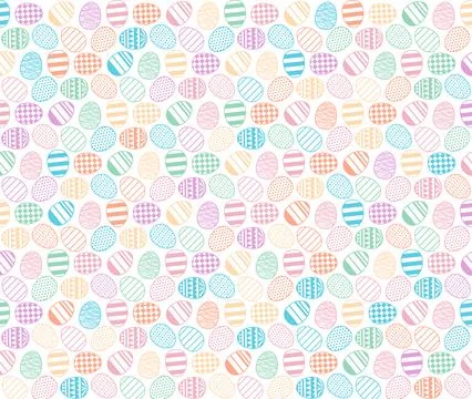 Painted Easter eggs background イラスト素材