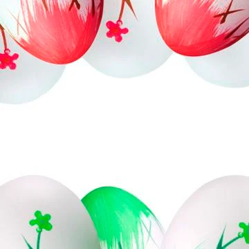 Painted easter eggs Stock Illustration