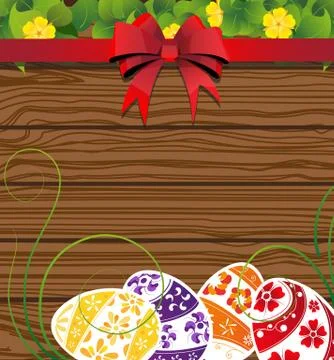 Painted  Easter eggs Stock Illustration