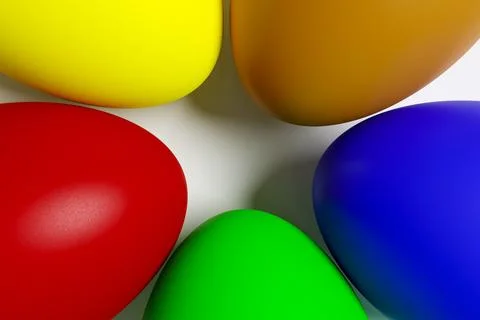 Painted Easter eggs Stock Illustration