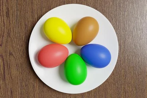 Painted Easter eggs Illustrazione stock