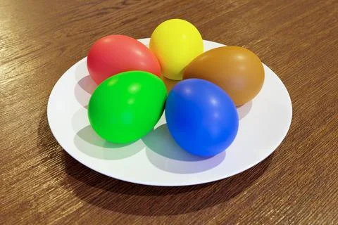 Painted Easter eggs Illustrazione stock