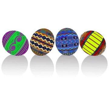 Painted easter eggs Painted easter eggs , no mesh or gradients Copyright: ... Stock Photos