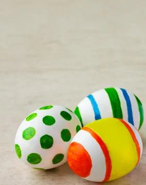 Painted easter eggs Foto stock