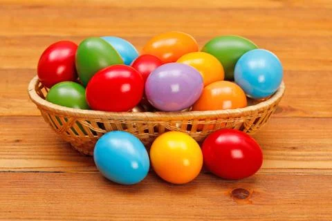 Painted easter eggs Stock Photos