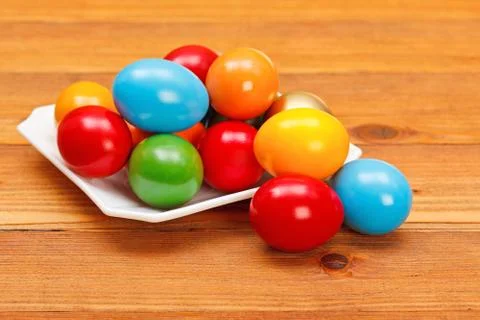 Painted easter eggs Stock Photos