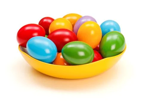 Painted easter eggs Stock Photos