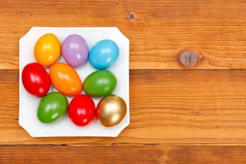 Painted easter eggs Stock Photos