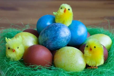 Painted Easter eggs Foto stock