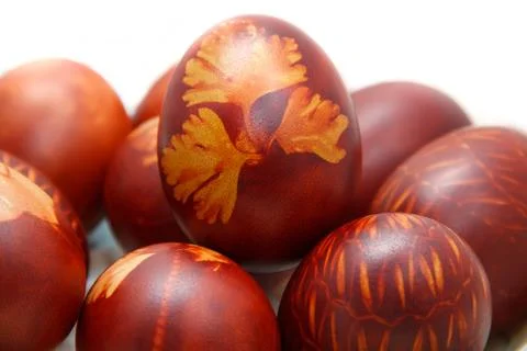 Painted Easter eggs Stock Photos