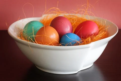 Painted Easter eggs Foto stock