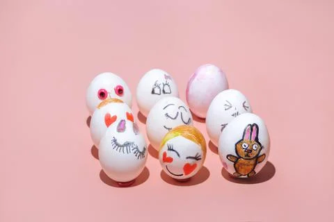 Painted Easter eggs Foto stock
