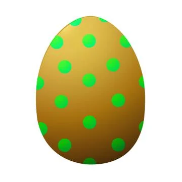 Painted Easter eggs, on white background isolated Stock Illustration
