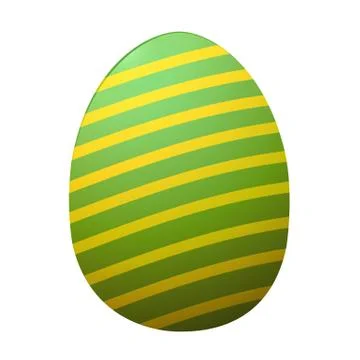 Painted Easter eggs, on white background isolated Stock Illustration