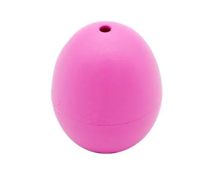 Painted egg salt shaker in different colors Foto stock