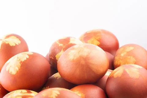 Painted eggs for the Easter holiday Stock Photos