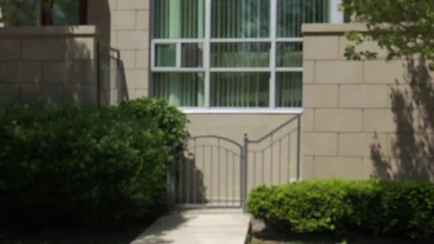 Painted Entrance gate. Stock Footage 75814123