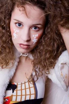 Painted face Stock Photos