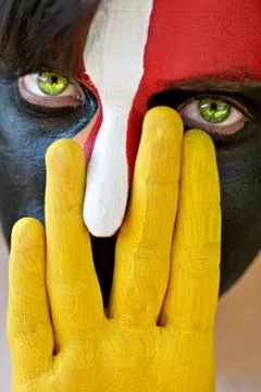Painted face Foto stock