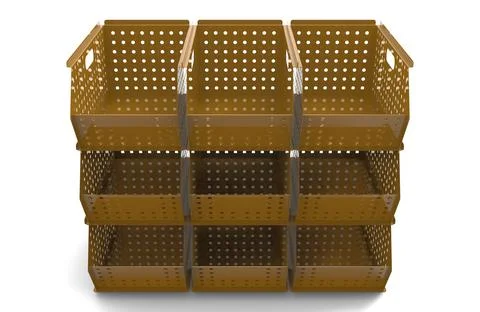Painted file cabinet for study and work 3d image illustration Stock Illustration