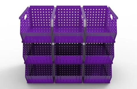 Painted file cabinet for study and work 3d image illustration Stock Illustration