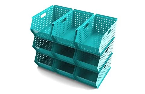 Painted file cabinet for study and work 3d image illustration Stock Illustration