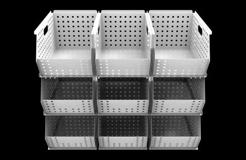 Painted file cabinet for study and work 3d image illustration Stock Illustration