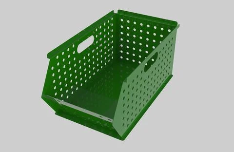 Painted file cabinet for study and work 3d image illustration Stock Illustration