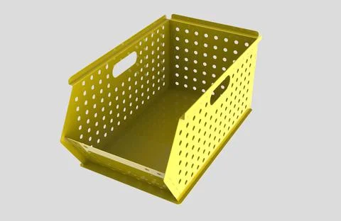 Painted file cabinet for study and work 3d image illustration Stock Illustration
