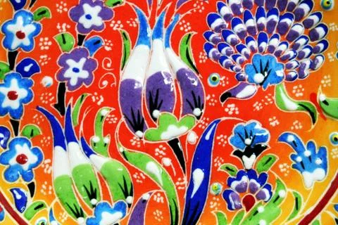 Painted flower Stock Photos