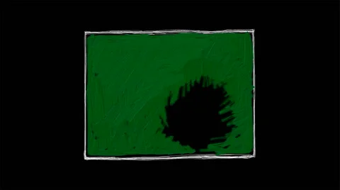 Painted frame animation Stock Footage 57285352