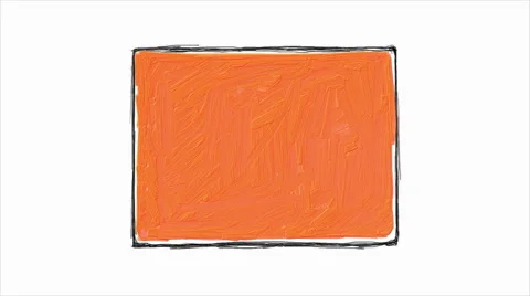 Painted frame animation Stock Footage 57314378