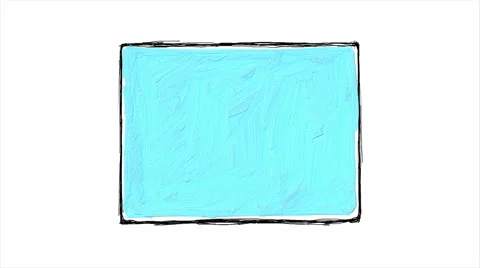 Painted frame animation Video stock 57315329