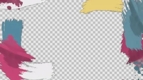 Painted frame overlay Stock Footage 65758467