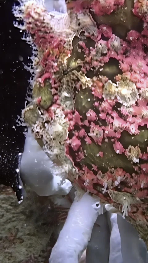 Painted Frogfish Camouflage Master in Waters of Sipadan Island, Malaysia Stock Footage 344784440