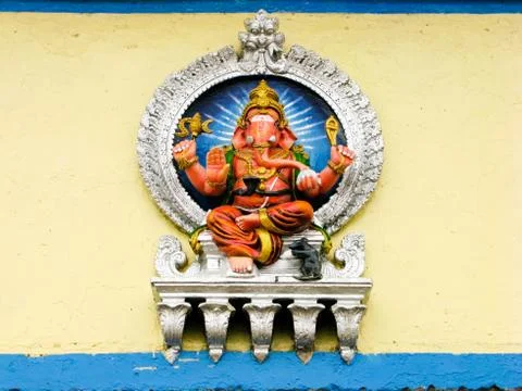 Painted Ganesh Foto stock