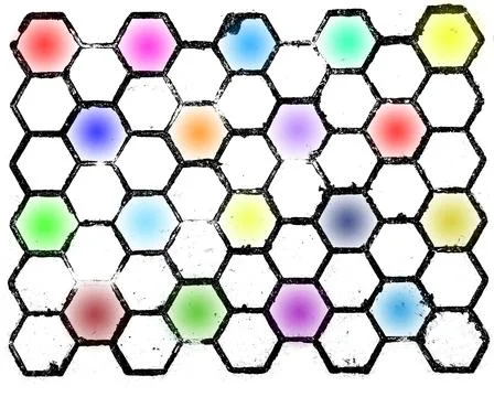 Painted with gradients of different colors texture Stock Illustration