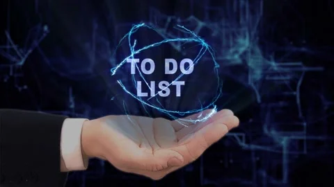 Painted hand shows To Do List Stock Footage 201872533