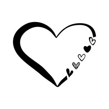 A painted heart Stock Illustration