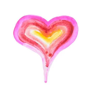 Painted Heart Stock-Fotos