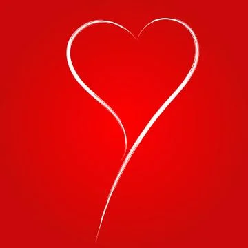 Painted heart. Vector. Stock Illustration